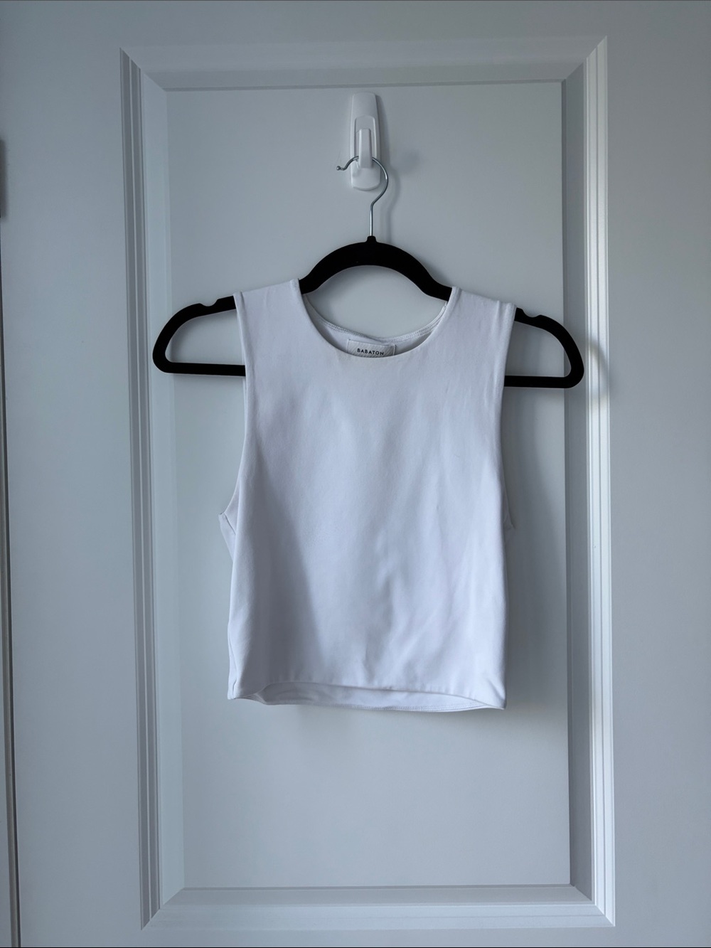 Babaton White Contour Muscle Tank